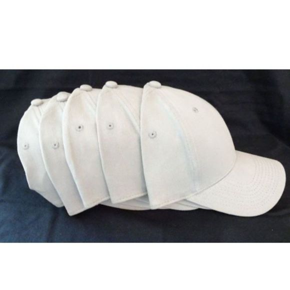 New ProFLex Baseball Cap - Grey - Lot of 5 Caps - Picture 1 of 9